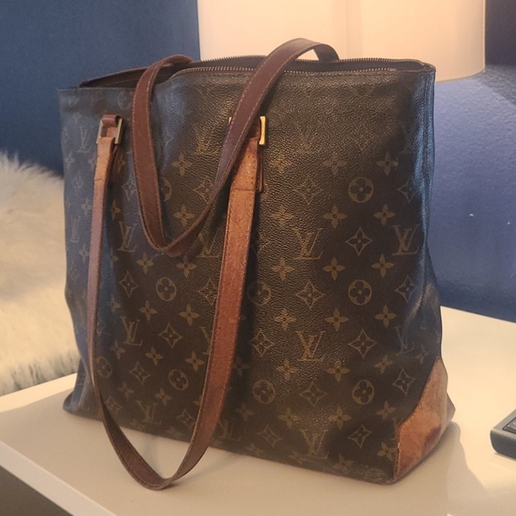 100% Authentic Louis Vuitton Cabas Mezzo GM BAG - Picture 4 of 16